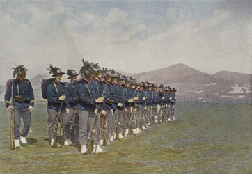 Peloton der Bersaglieri